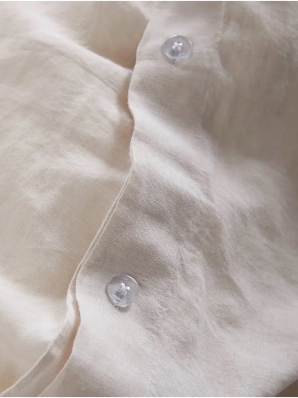 Quince Linen Duvet Cover Set Full/Queen Sand 3pc 100% Flax NWOT